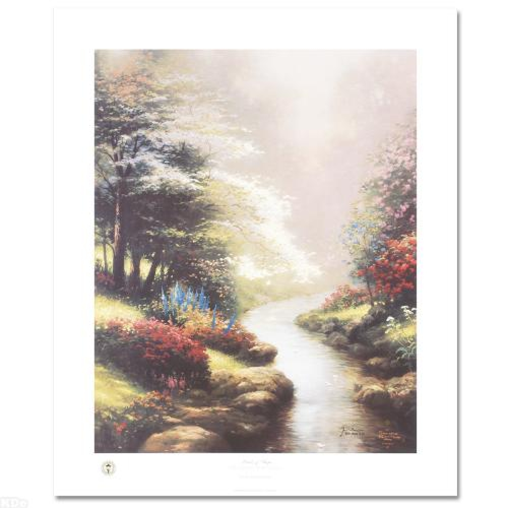 Thomas Kinkade Signed "Petals of Hope" 20x24 Limited Edition Gallery