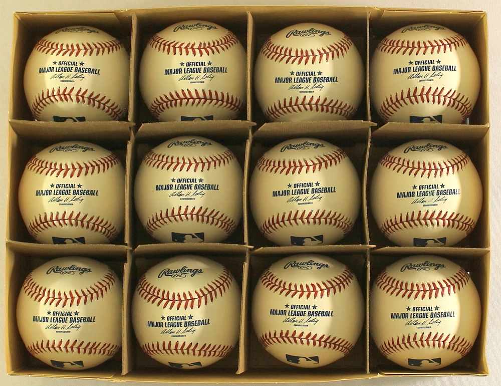 Lot of (12) New Rawlings Official Major League Baseballs at Pristine